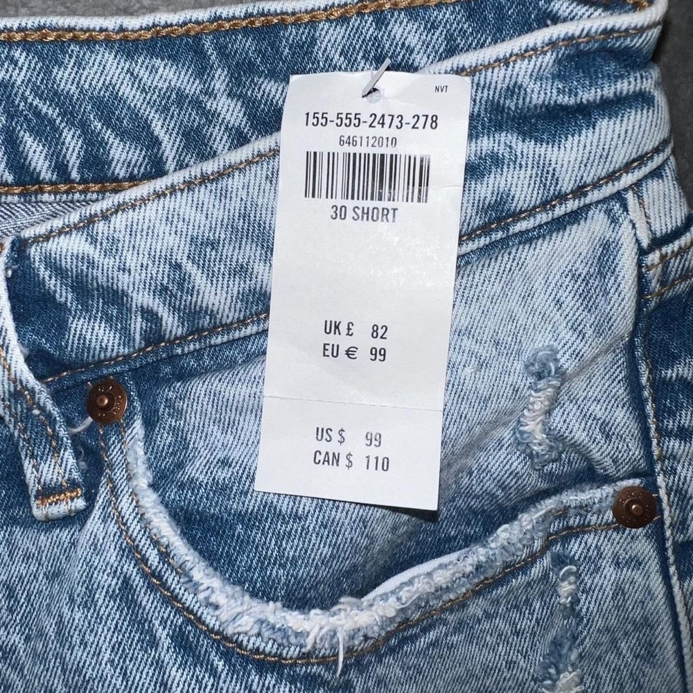 NWT Abercrombie & Fitch Jeans Women's 30/10S (30x29) Denim '90s Skinny High Rise - Picture 5 of 13